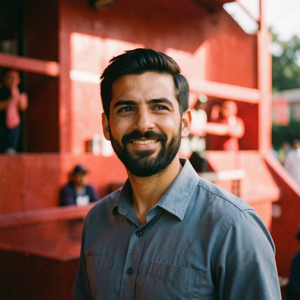 Candid documentary photograph of a person in soft overcast light