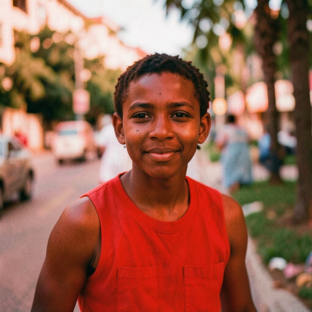 Candid documentary photograph of a person in soft diffused daylight